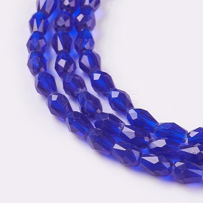 Faceted Glass Beads Strands GLAA-A036-F03-1