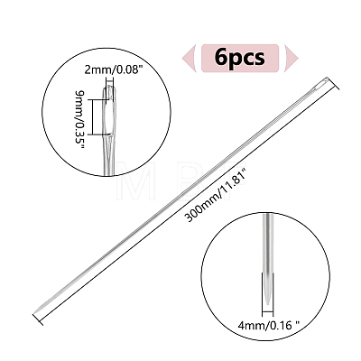 Steel Yarn Needles TOOL-WH0005-15-1