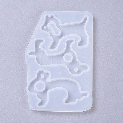 Dog & Rabbit Shape No Touch Door Opener Food Grade Silicone Molds DIY-K025-15-1