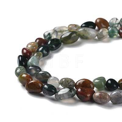 Natural Indian Agate Beads Strands G-P497-01A-05-1