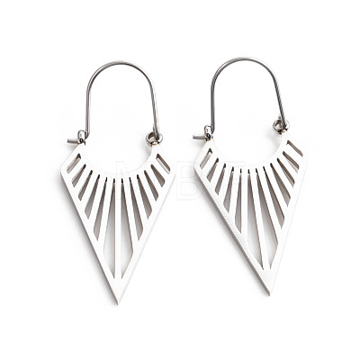 Bohemian Style 304 Stainless Steel Triangle Hoop Earrings FS-WG1E45B-02-1