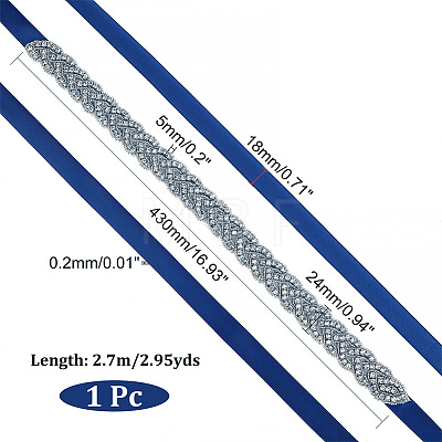 Polyester Bridal Belts DIY-WH0043-02C-1