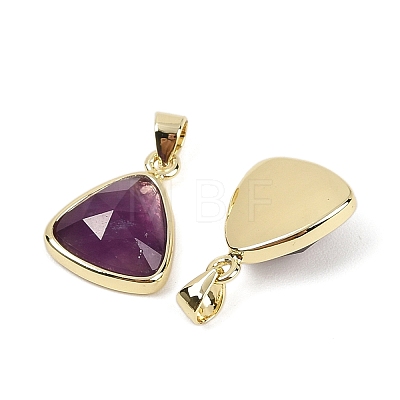 Natural Amethyst Pendants G-O176L-13G-1