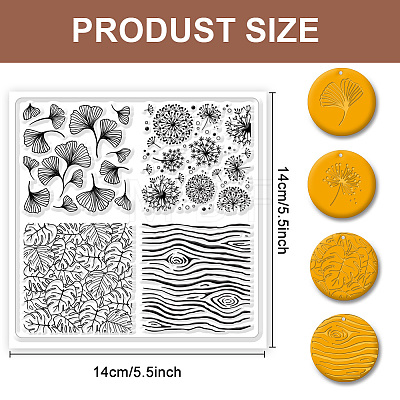 Silicone Clay Texture Mat AJEW-WH0447-002-1