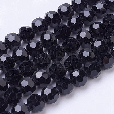 Glass Beads Strands EGLA-J042-8mm-08-1