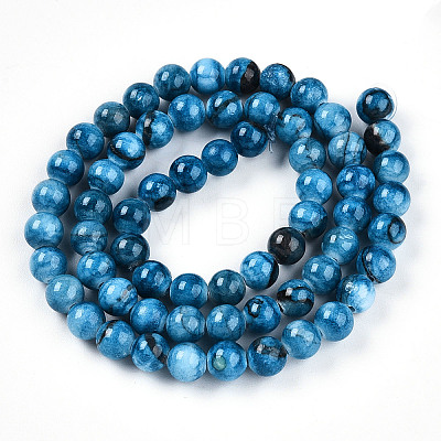 Natural Persian Jade Beads Strands G-A255-A02-01F-1