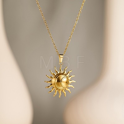 304 Stainless Steel Pendant Necklaces FS-WG18833-07-1