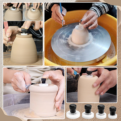 4Pcs Alloy & Plastic Center Point Locator Convenient for Beginners Ceramic Trimmer Tools TOOL-WH0165-52-1