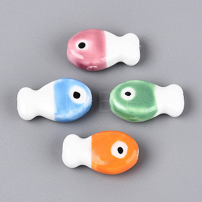Handmade Porcelain Ceramic Beads PORC-T134-26M-1