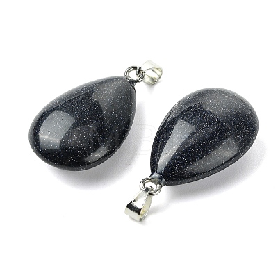 Synthetic Blue Goldstone Pendants GG-K002-09R-1