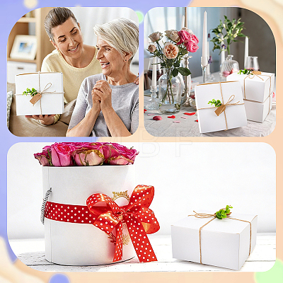8Pcs Square Folding Kraft Paper Mailer Boxes CON-CP0001-018A-1