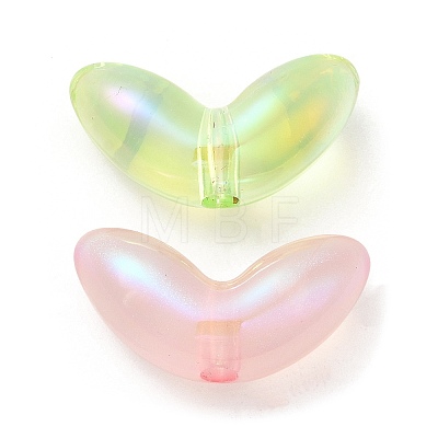 UV Plating Transparent Acrylic Beads X-SACR-L005-09-1