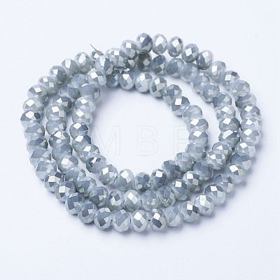 Electroplate Glass Beads Strands EGLA-A034-J2mm-Y02-1