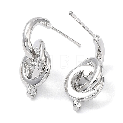 Brass Stud Earring Finding KK-C031-13P-1