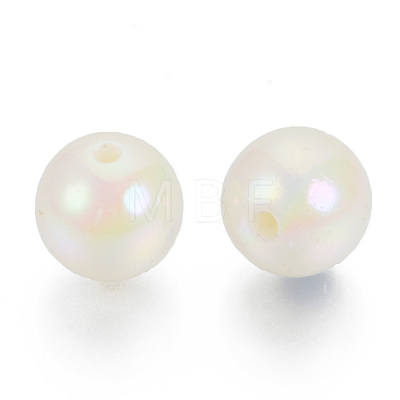 Acrylic Imitation Pearl Beads OACR-N010-024A-01-1