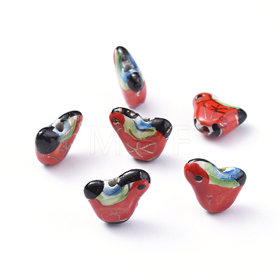 Handmade Porcelain Beads Strands PORC-L033-019-1
