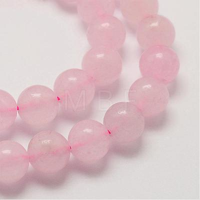 Natural Rose Quartz Beads Strands G-P281-02-6mm-1