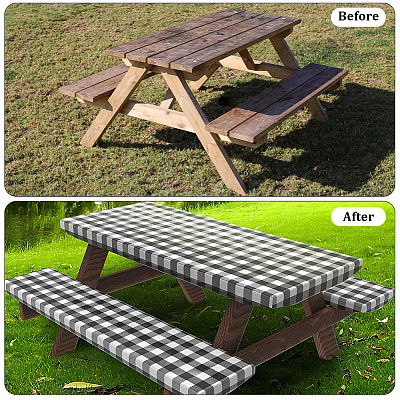 Plastic Table and Chair Cover AJEW-GF0013-84A-1