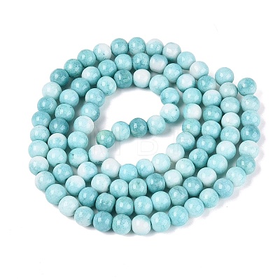 Opaque Ombre Effect Dyed Glass Beads Strands GLAA-Q106-04A-08-1