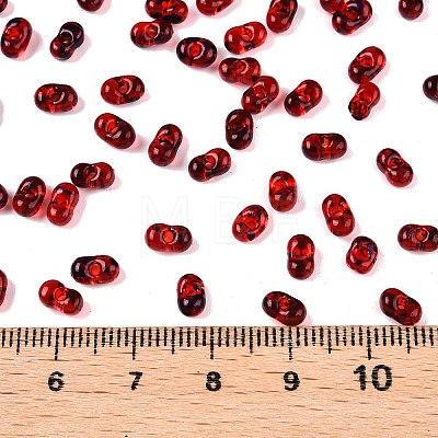 Picasso Spray Painted Glass Seed Beads SEED-T006-04-31-1