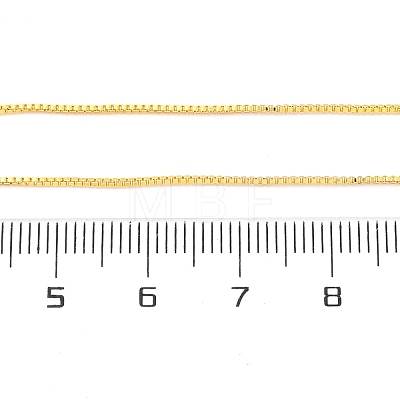 1MM Brass Box Chain Necklace Making NJEW-D302-79G-1