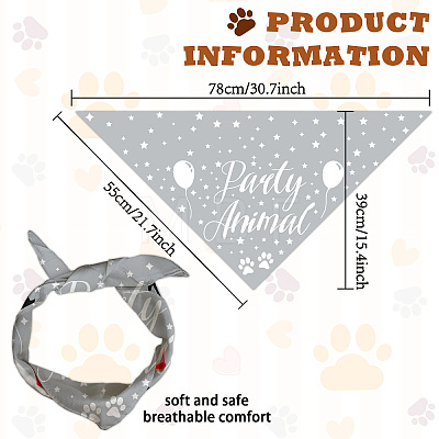 Cotton Dog's Kerchief AJEW-WH0503-026-1