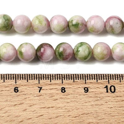 Natural White Jade Beads Strands G-H348-8mm-04-1
