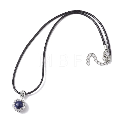 Lapis Lazuli Necklaces NJEW-MZ00027-02-1