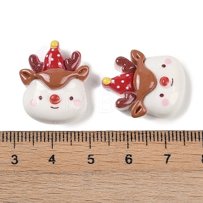 Christmas Opaque Resin Decoden Cabochons CRES-M036-12E-1