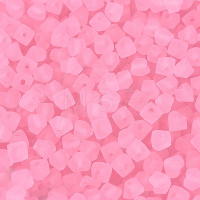 FGB Frosted Transparent Glass Seed Beads SEED-N013-03A-05-1