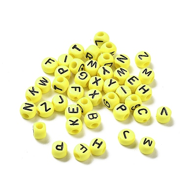 Opaque Acrylic Beads OACR-R005-02D-1