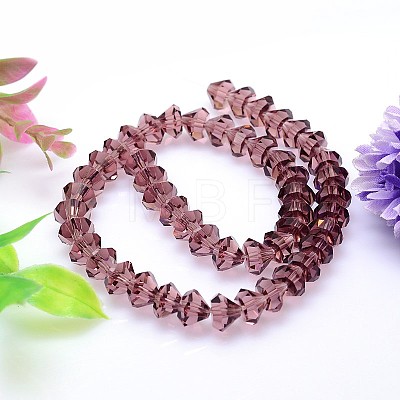 Faceted Cone Imitation Austrian Crystal Bead Strands G-M187-6mm-11A-1