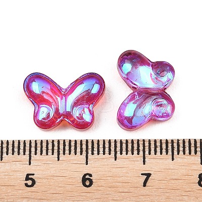 AB Color Plated Transparent Glass Beads GLAA-Z020-01G-1