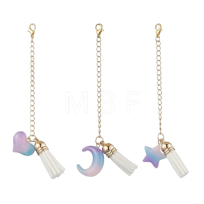 Resin Heart/Moon/Star Cup Charms HJEW-JM02071-1