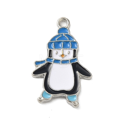 Winter Theme Alloy Enamel Pendants ENAM-M002-04N-P-1
