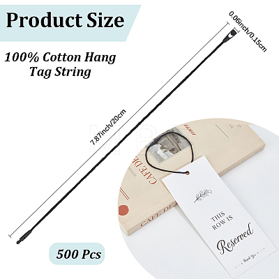 500Pcs Cotton Hang Tag Fasteners ODIS-CY0001-01A-1