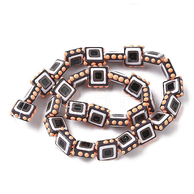 Baking Paint Glass Enamel Beads LAMP-S079-14D-1