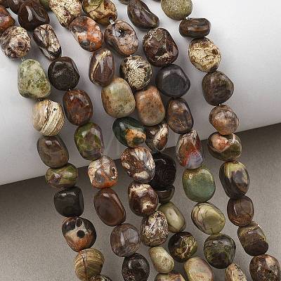 Natural Flower Agate Beads Strands GG-C286-A31-1