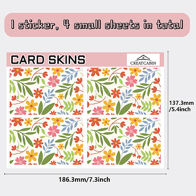 PVC Plastic Waterproof Card Stickers DIY-WH0432-013-1