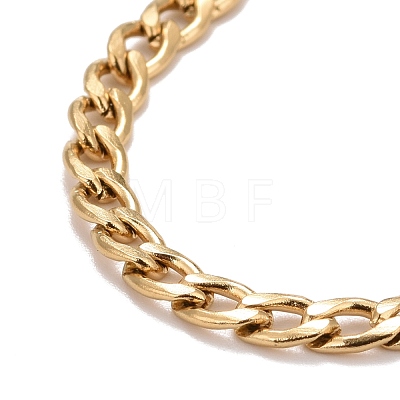 Ion Plating(IP) 304 Stainless Steel Chain Bracelets for Women or Men BJEW-A039-04G-1