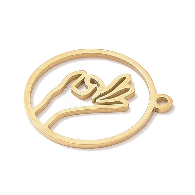 304 Stainless Steel Pendants STAS-Z131-01D-G-1