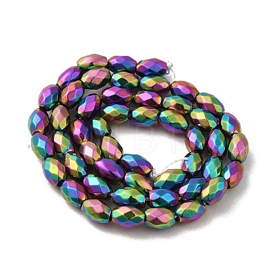 Electroplated Strong Magnetic Synthetic Hematite Beads Strands G-P518-02G-1