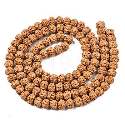 Undyed Natural Rudraksha Beads WOOD-Q047-01B-01-1