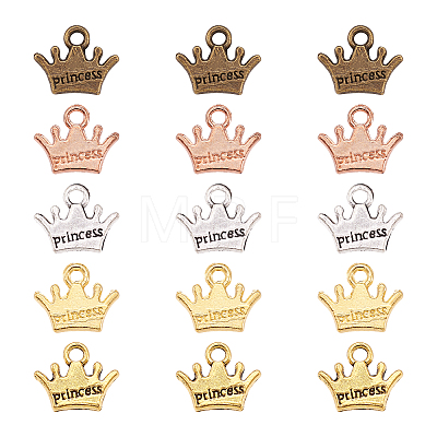 20Pcs 5 Colors Zinc Alloy Charms FIND-CW0001-16-1