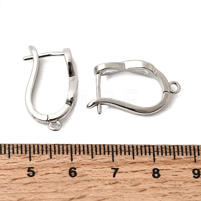 Infinity Brass Hoop Earring Findings KK-A289-10P-1