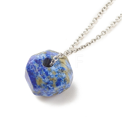 Natural Gemstone Pendant Necklace NJEW-JN03891-1