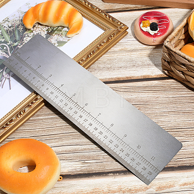 Rectangle Stainless Steel Cream Scraper TOOL-WH0165-72B-1