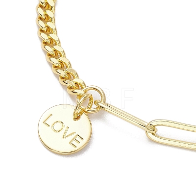 Brass Charm Bracelets BJEW-JB10392-02-1