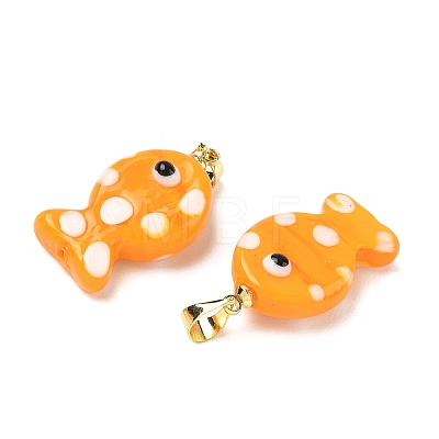 Handmade Lampwork Pendants LAMP-G168-04H-1