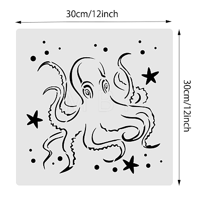 Plastic Drawing Painting Stencils Templates DIY-WH0172-008-1